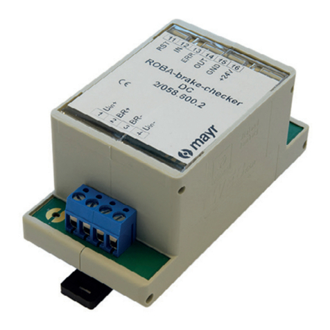 Mayr ROBA 058.600.2 Installation and operational instructions
