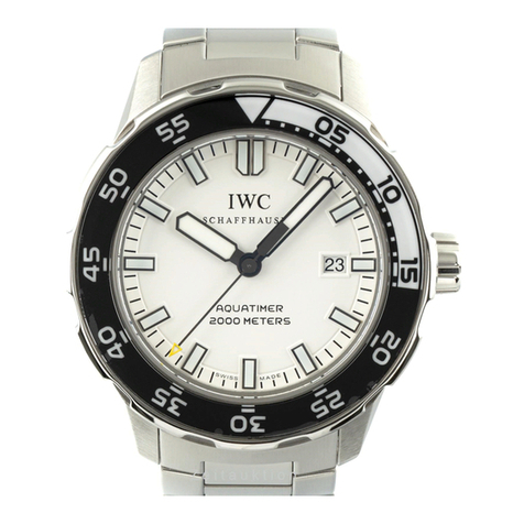 IWC Schaffhausen Aquatimer Automatic 2000 operating instructions