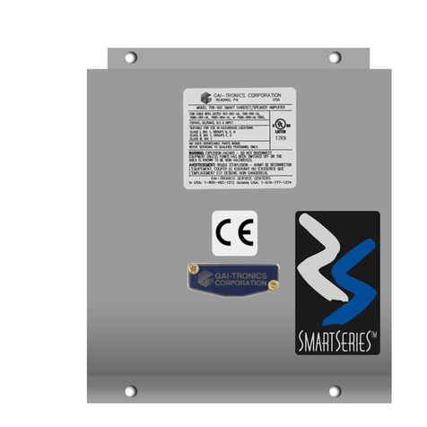 Hubbell GAI-TRONICS SmartSeries 709-901 Installation and operating instructions