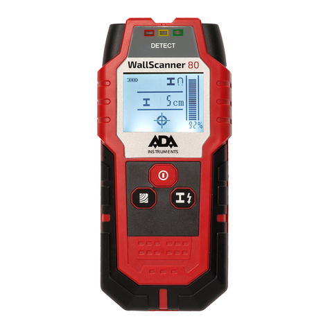 ADA INSTRUMENTS Wall Scanner 80 User manual