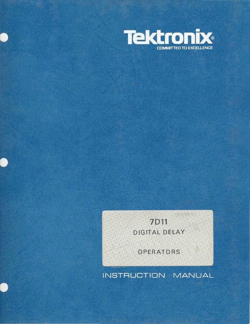 Tektronix 7D11 User manual