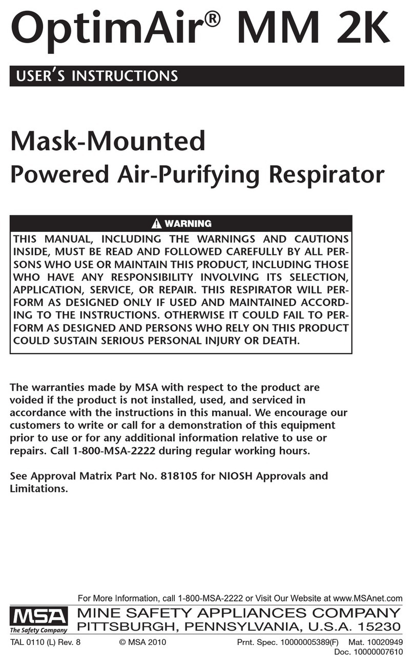 MSA OptimAir MM 2K User manual MSA OptimAir MM 2K User manual