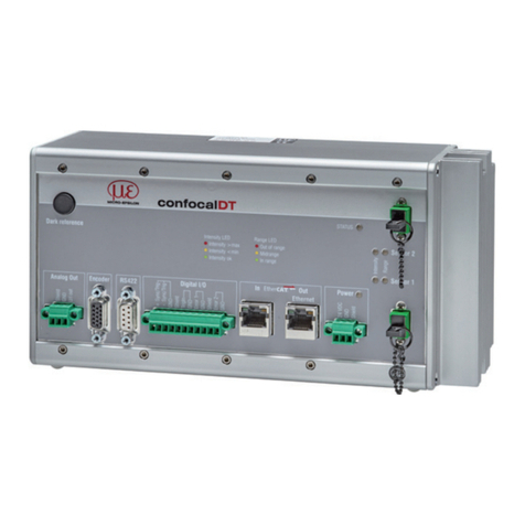 MICRO-EPSILON confocalDT 2421 Quick manual