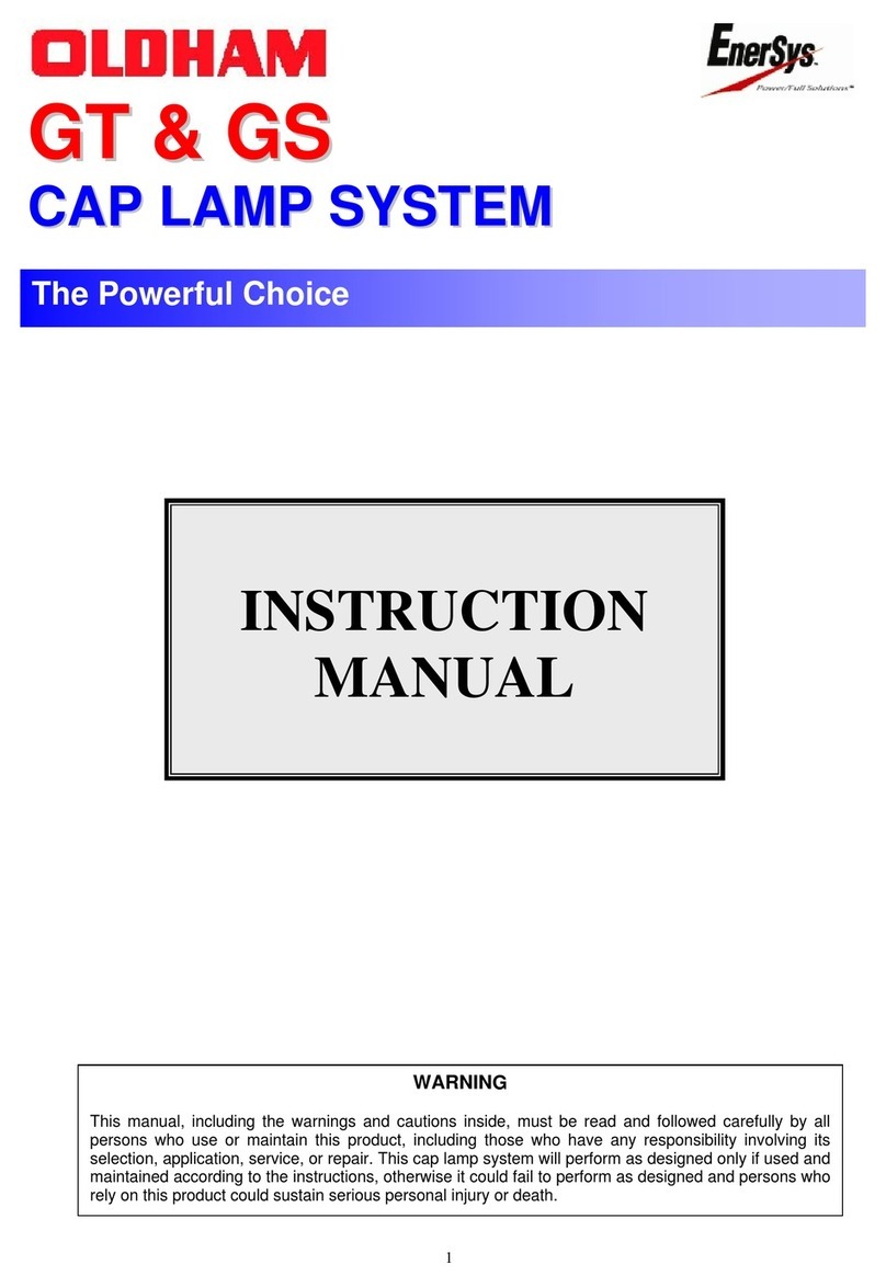 EnerSys OLDHAM GT instruction manual