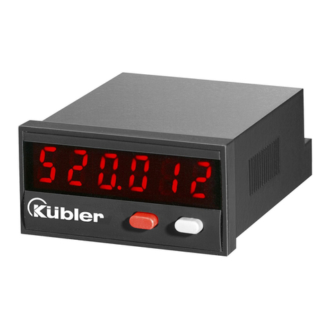 Kuebler CODIX 520 operating instructions