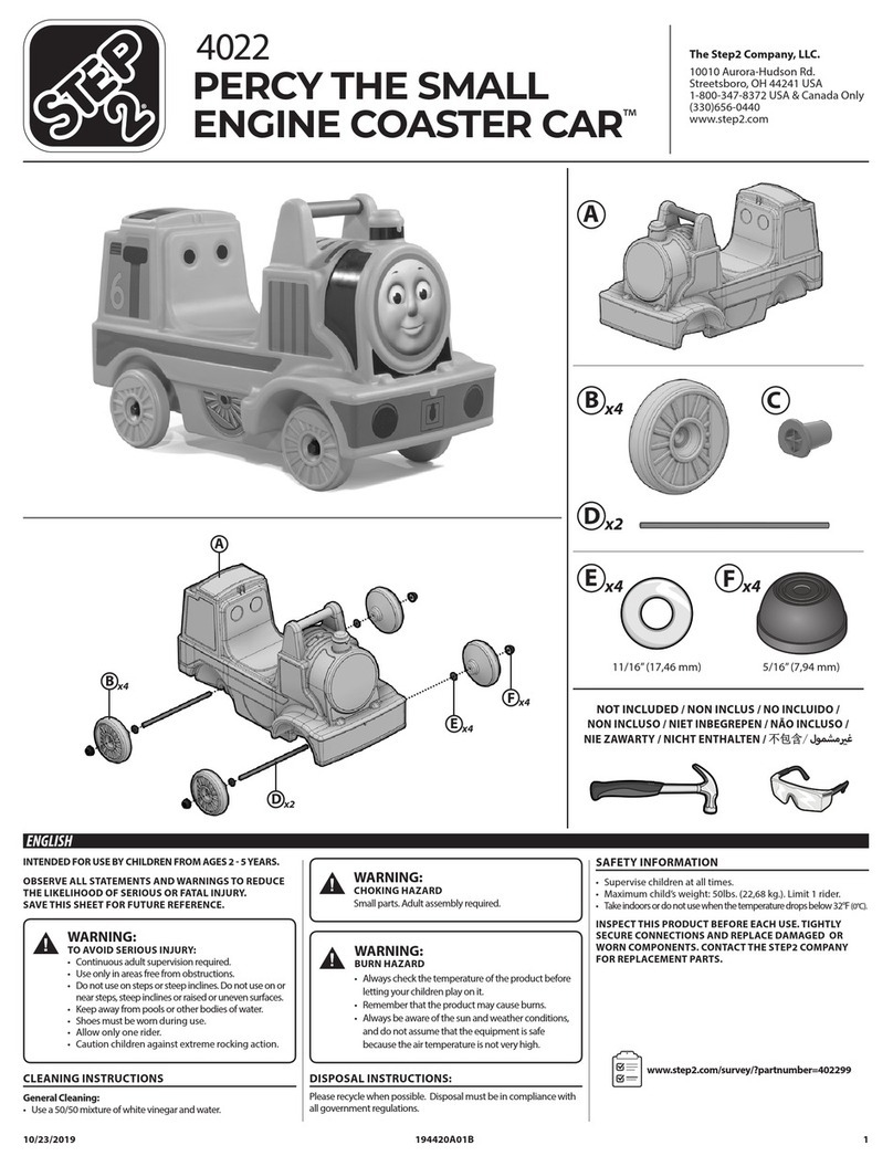 Step 2 PERCY THE SMALL ENGINE COASTER CAR 4022 User manual