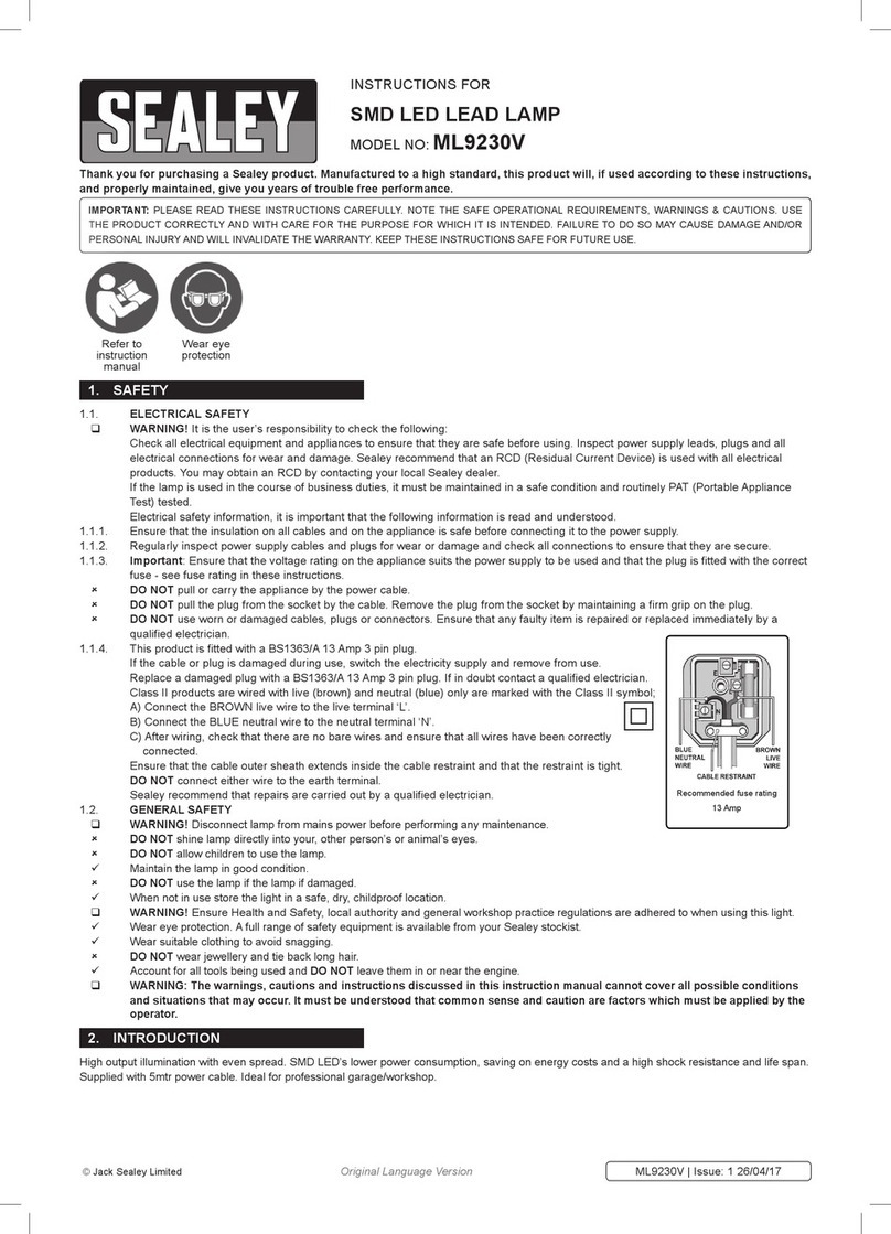Sealey ML9230V instructions