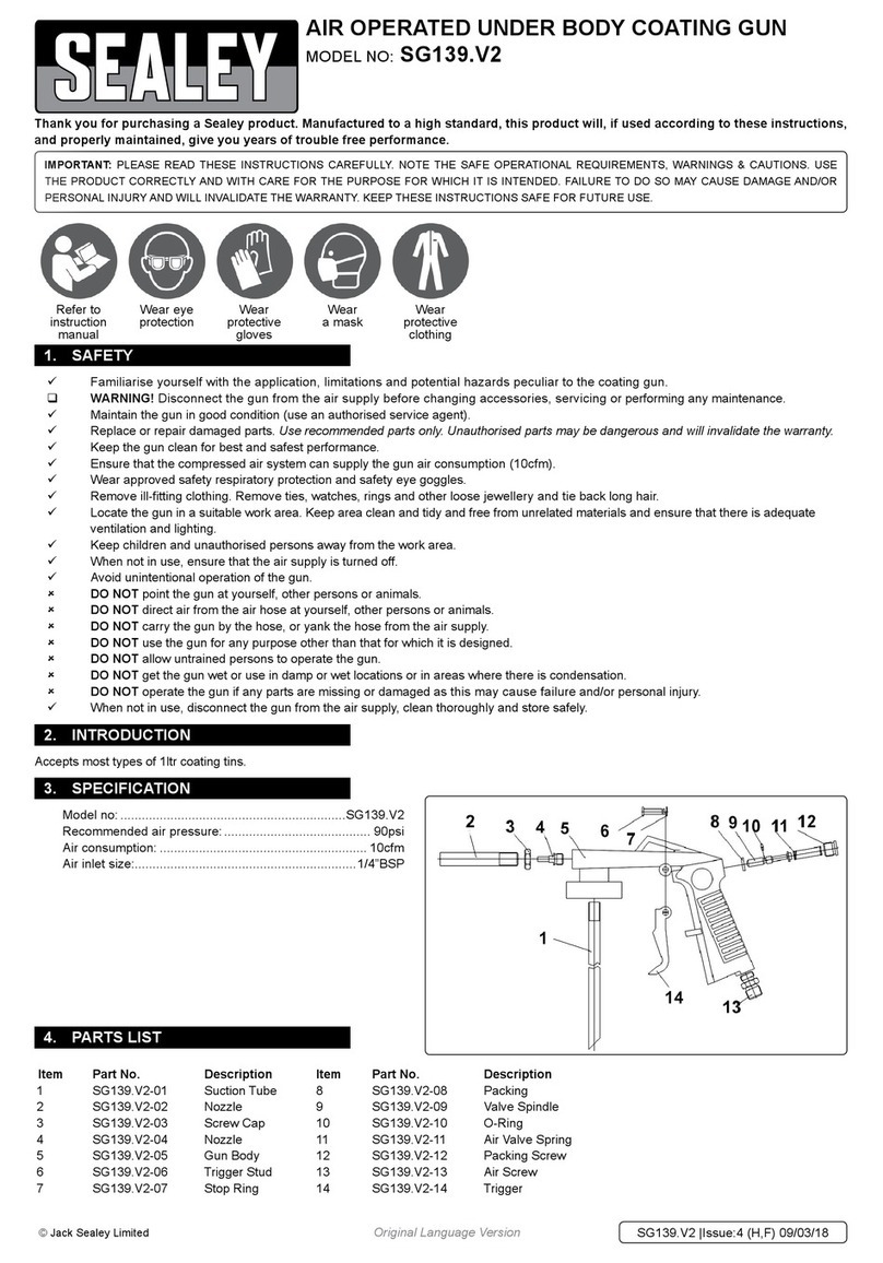 Sealey SG139 quick guide
