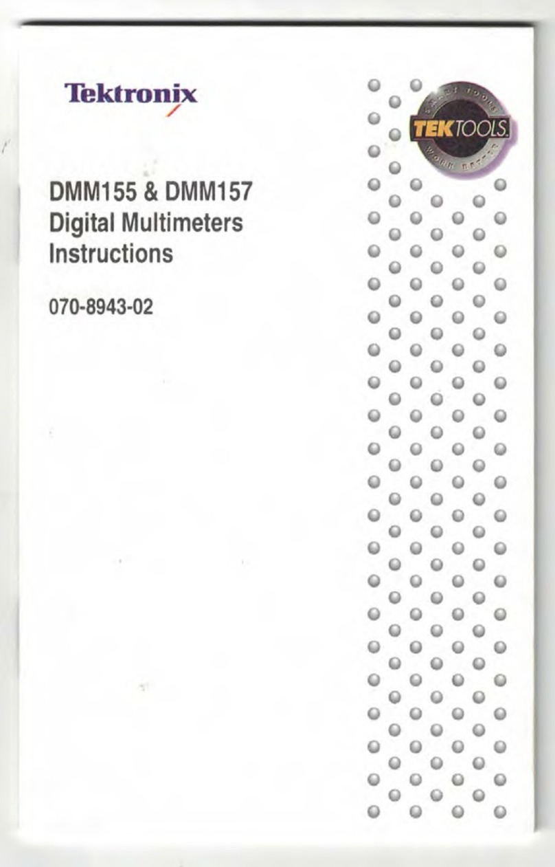 Tektronix TEKTOOLS DMM155 instructions