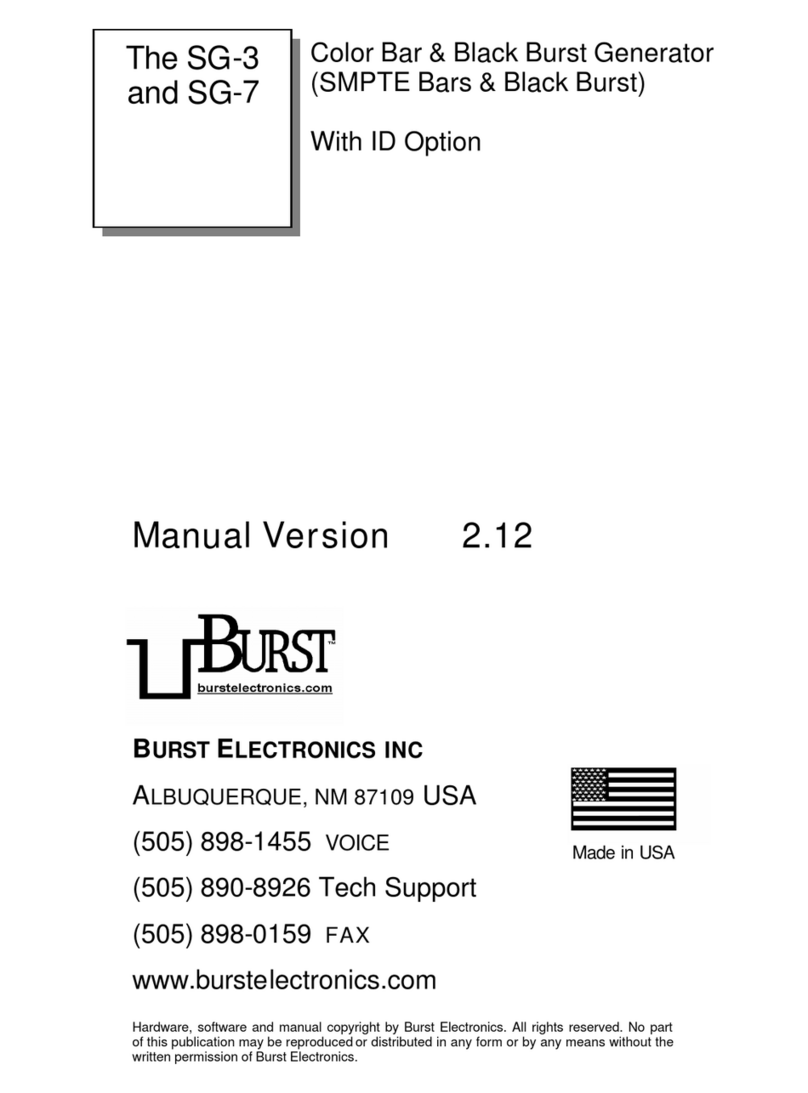 Burst Electronics SG-3 manual