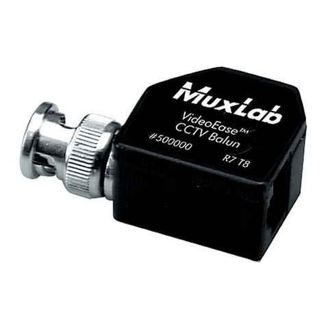 MuxLab VideoEase 500000 User manual