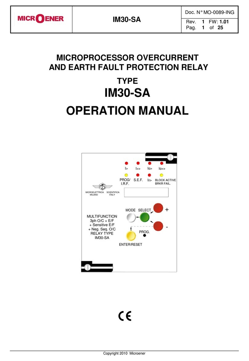 MICROENER IM30-SA Operation manual