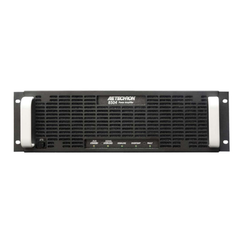 Aetechron 8500 Series User manual