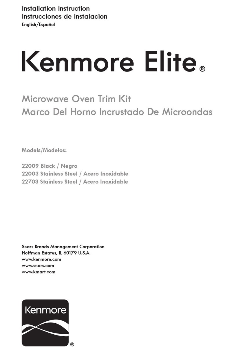 Kenmore 22009 User manual