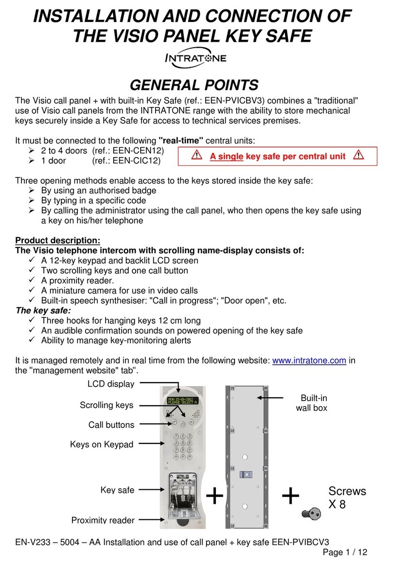 Intratone Visio Guide Intratone Visio Guide