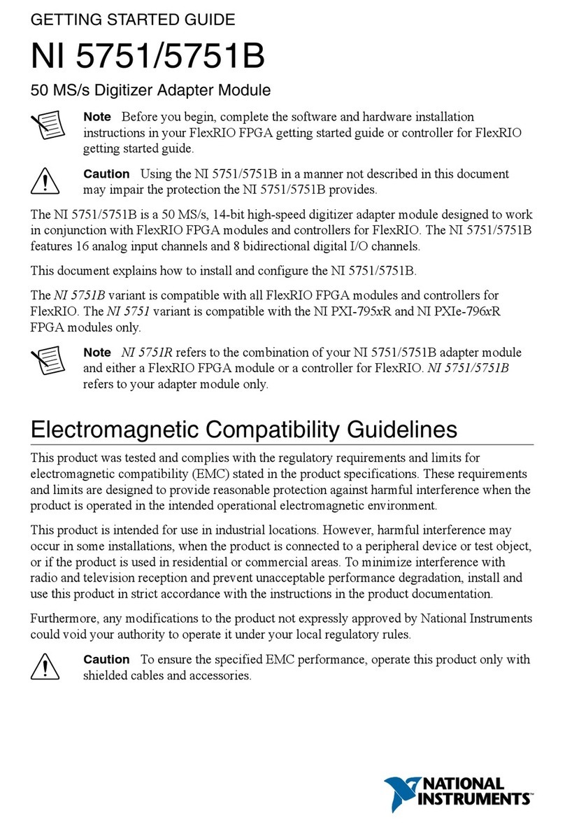 National Instruments NI 5751 User manual