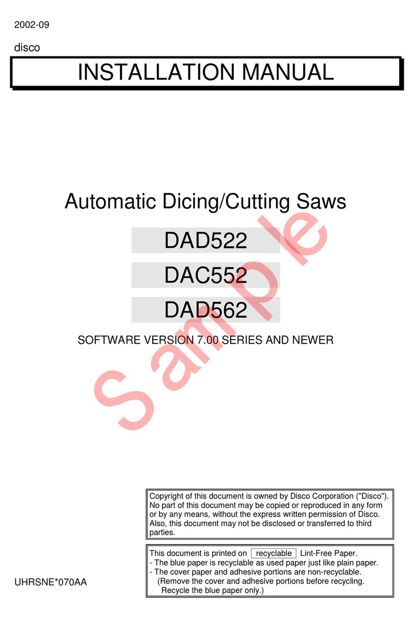 DISCO DAD522 installation manual DISCO DAD522 installation manual
