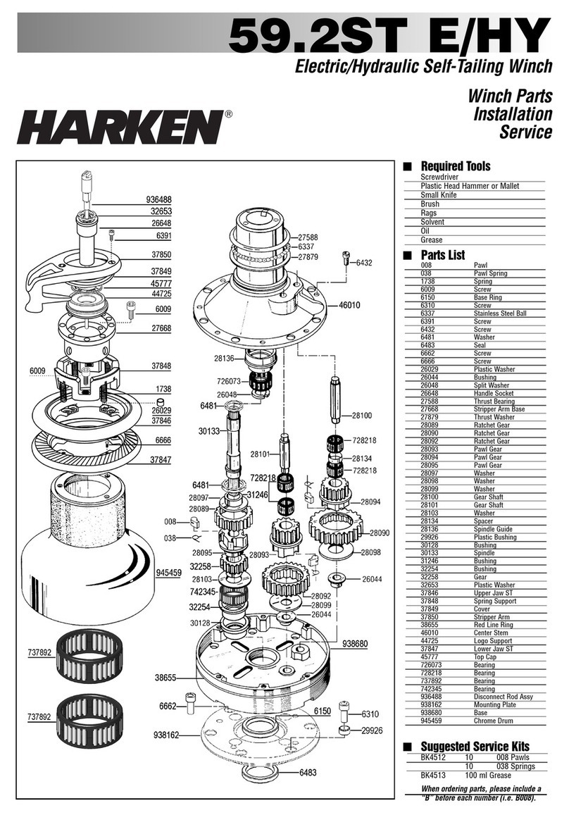 Harken 59.2ST E/HY User manual