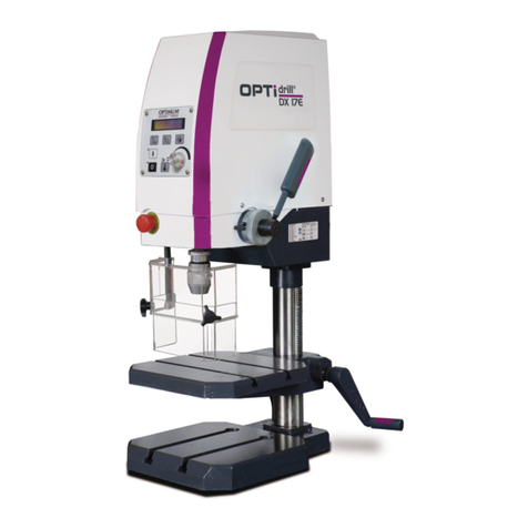 Optimum drill DX 17E operating manual