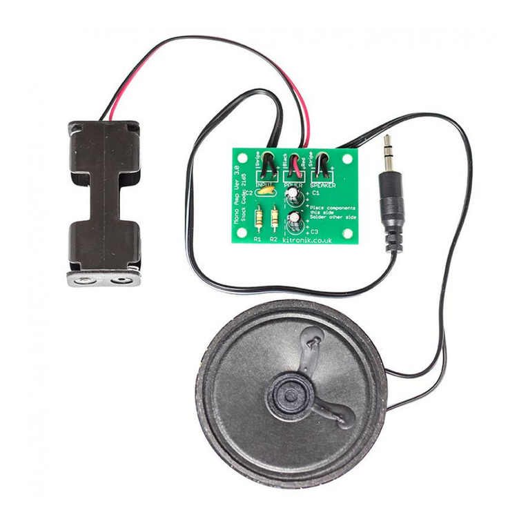 Kitronik Mono amplifier kit Teaching Resources