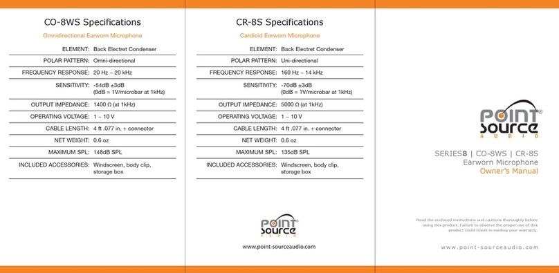 Point Source Audio 8 Series owner's manual