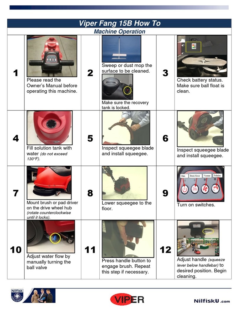 Nilfisk-Advance Viper Fang 15B Guide to Machine Operation and Maintenance