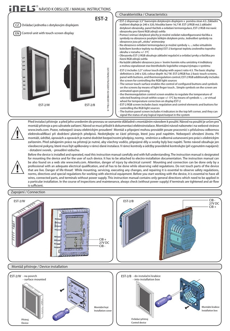 Elko iNELS EST-2 Series Manual instructions