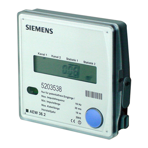 Siemens Siemeca AMR AEW36.2 User manual