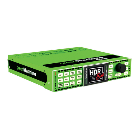 Lynx greenMachine HDR Evie Quick reference guide