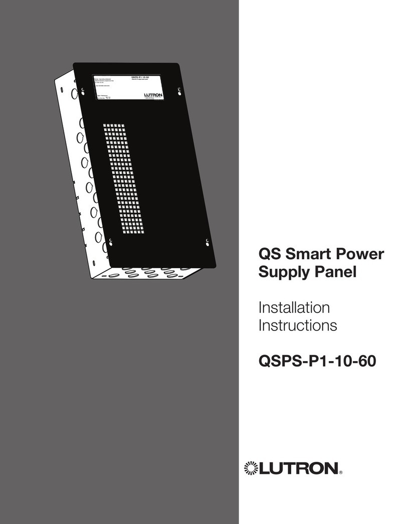 Lutron Electronics QSPS-P1-10-60 installation instructions