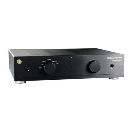 Gold Note S-3 Anniversary User manual