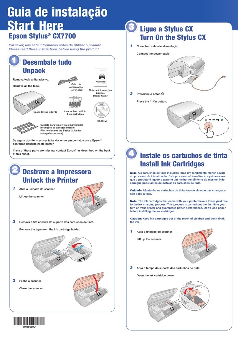 Epson Stylus CX7700 Instruction Manual