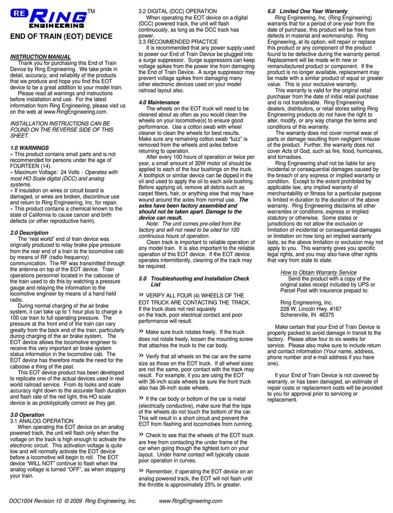 Ring Engineering End of Train Device manual