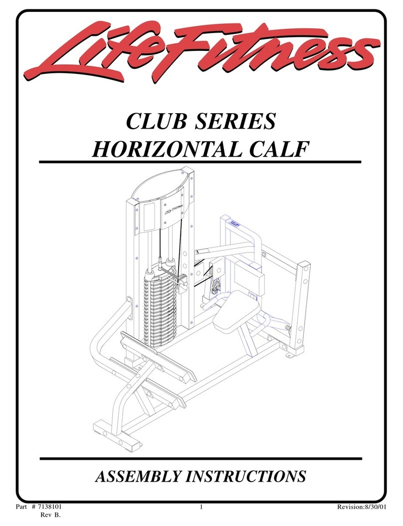 Life Fitness Club Series User manual