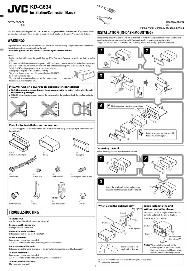 JVC KD-G634 Guide