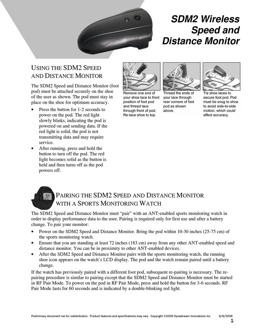 Dynastream Innovations SDM2 User manual