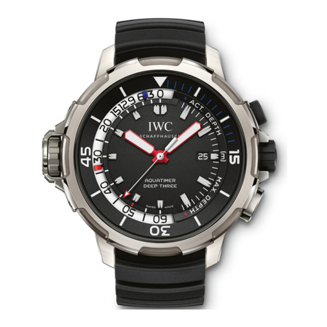 iwc AQUATIMER DEEP THREE operating instructions