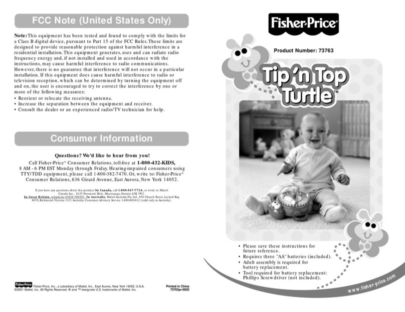 Fisher-Price Tip'n Top Turtle instructions