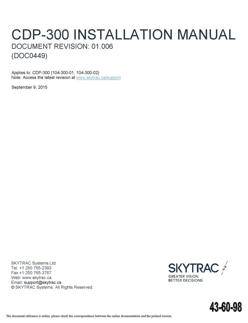 Skytrac CDP-300 installation manual