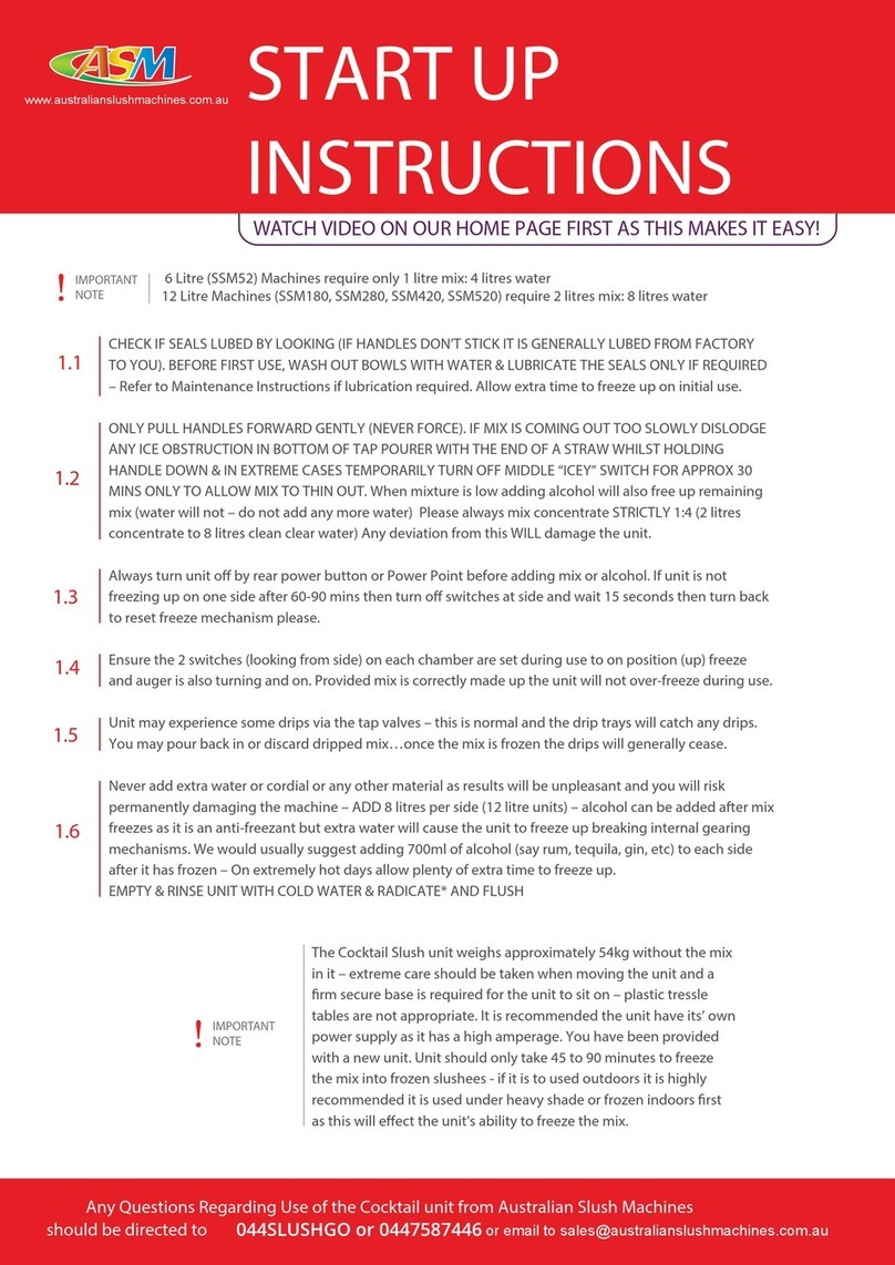 ASM SSM52 Start-up instructions
