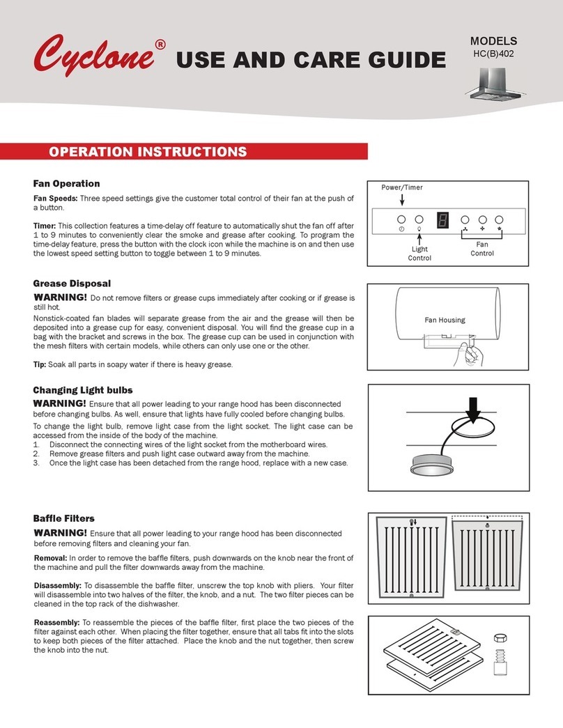 CyClone HC402 User manual