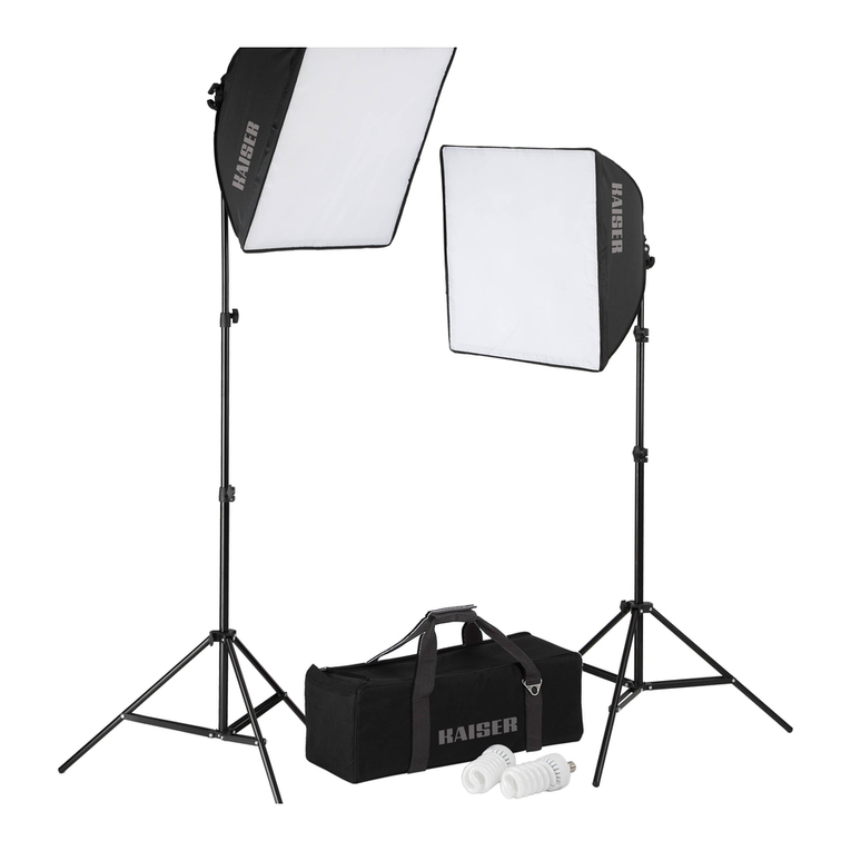 Kaiser Fototechnik studiolight E70 Kit operating instructions