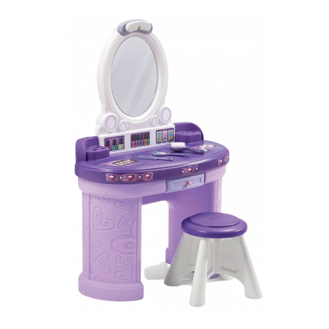 Step 2 Pretty & Posh Vanity with Stool 8928 User manual