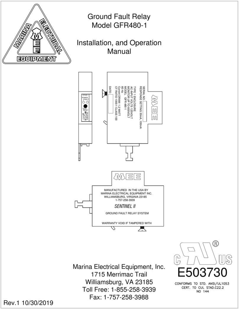 Marina Model GFR480-1 Installation and operation manual