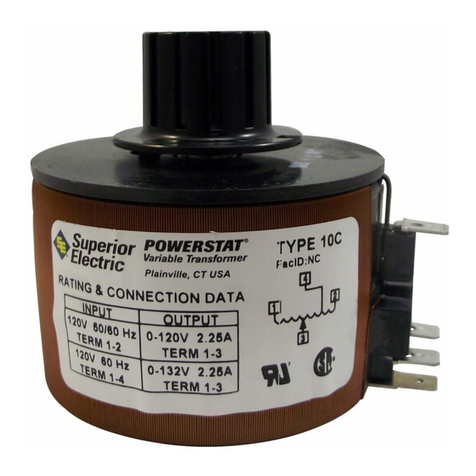 Superior Electric POWERSTAT Series Instruction for installation and maintenance
