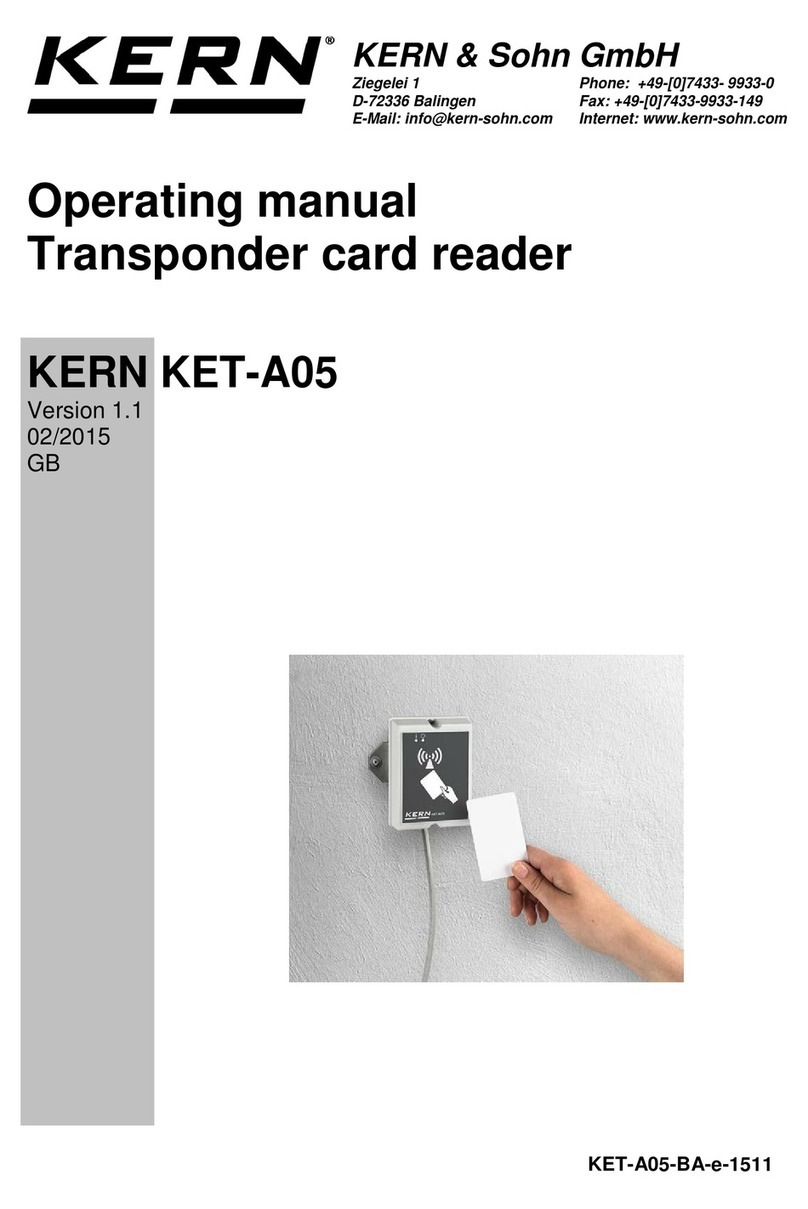 KERN KET-A05 operating manual