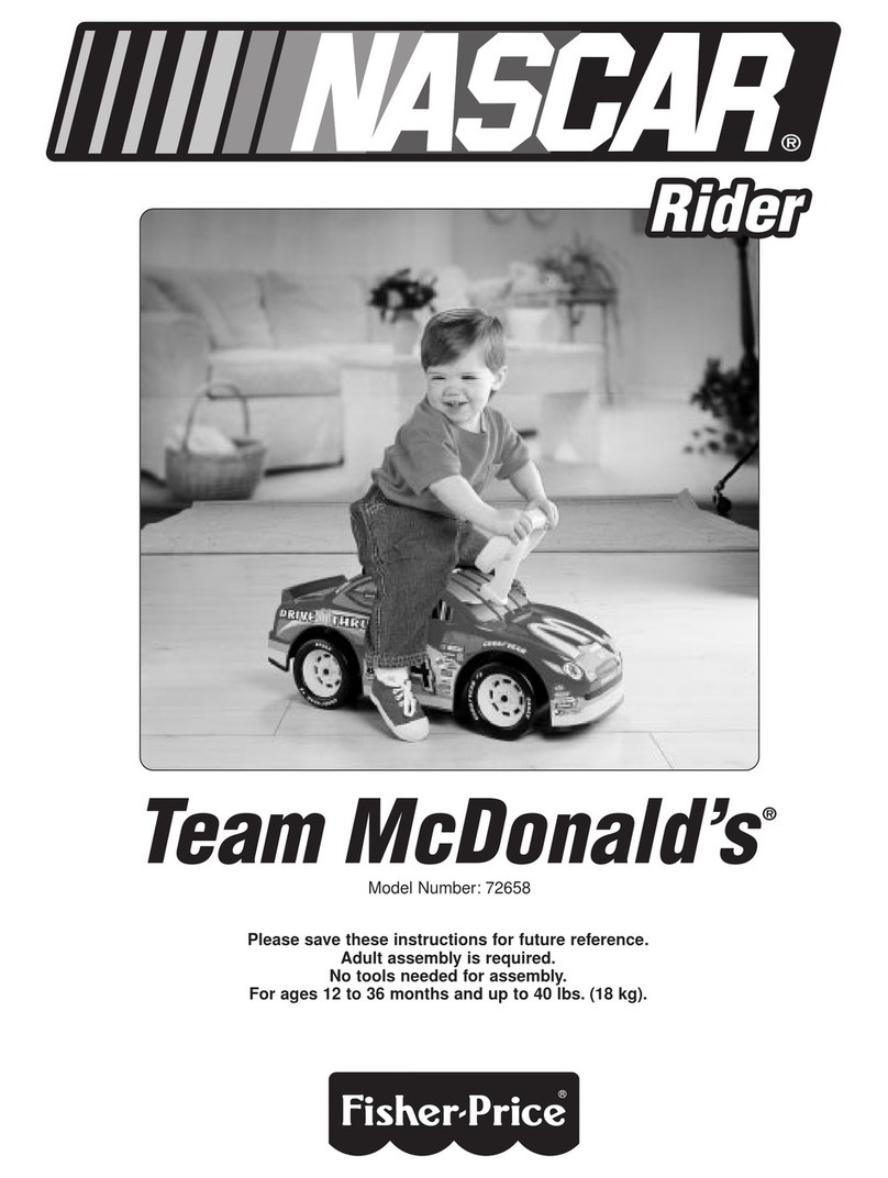 Fisher-Price McDonald's NASCAR 72658 quick start guide