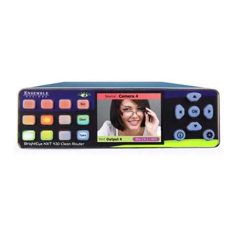 Ensemble Designs BrightEye NXT 430-X quick start guide