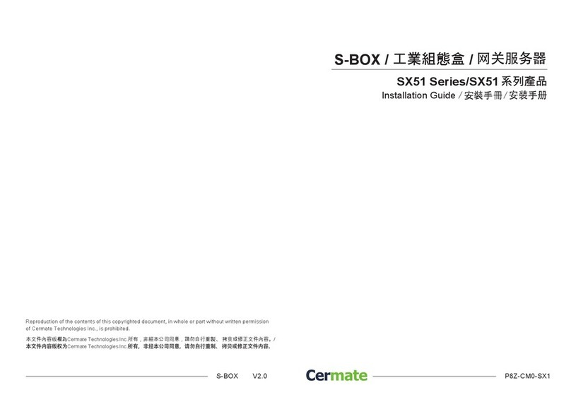 Cermate Technologies SX51 Series installation guide