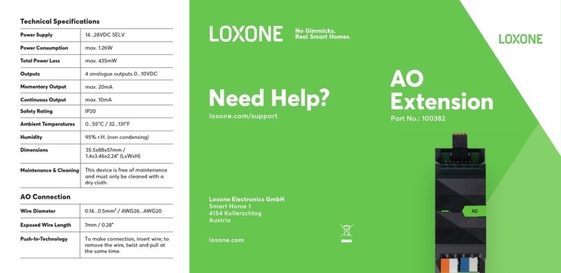 LOXONE AO Extension manual